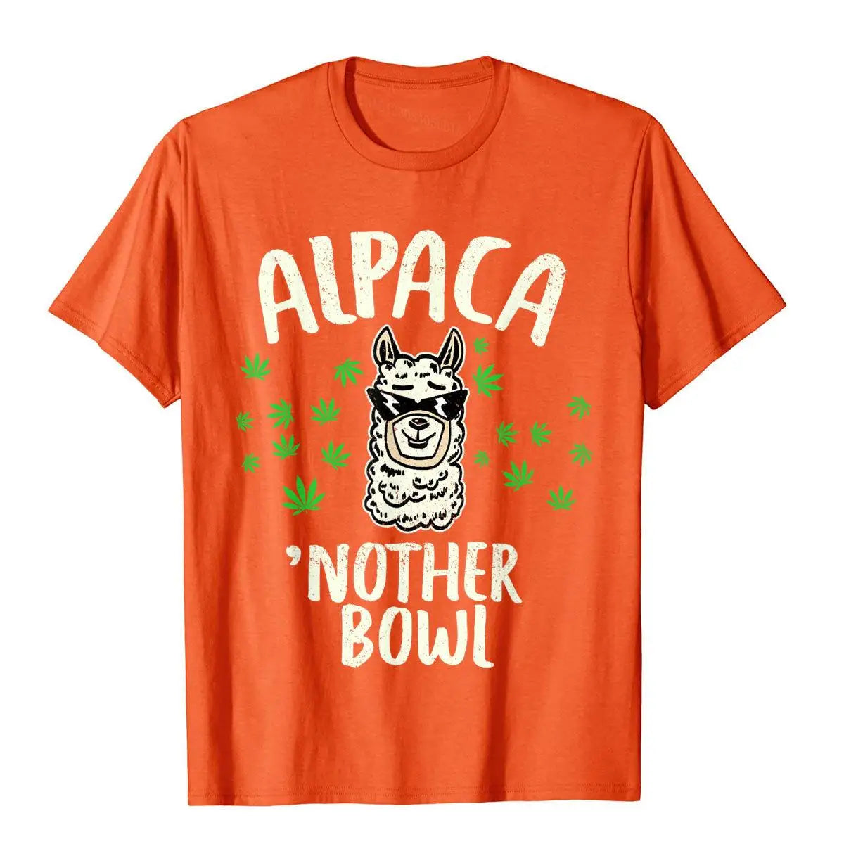 Alpaca 'Nother Bowl Funny Marijuana Weed Smoker T-Shirt High Quality Novelty Top T-Shirts Cotton T Shirt For Men England Style